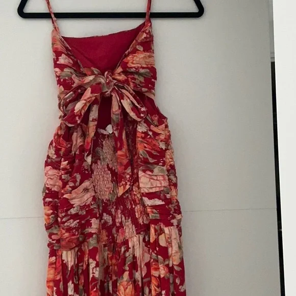 Floral Red Maxi Dress